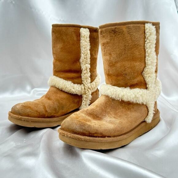 Ugg Australia Carter Women's Size 7 Chestnut Lined Boots 1005803 - Picture 9 of 16